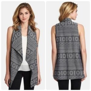 1.State Open Front Sleeveless Cardigan Vest S